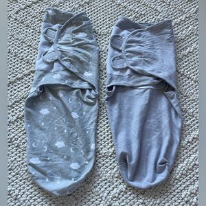 Pair of Mama Cheetah Baby Swaddle Blankets Organic Cotton